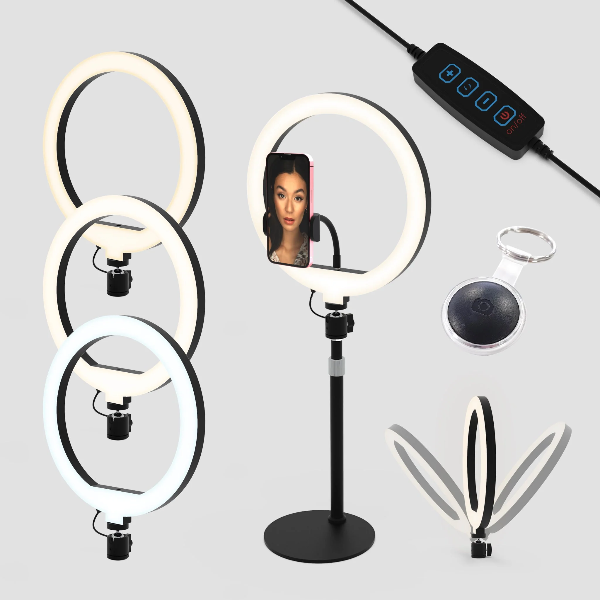 The Ultimate Ring Light Pro 10" + Podium Stand - Image 4