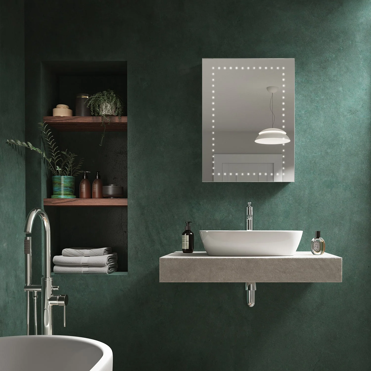 Maya LED Bathroom Mirror - Image 4