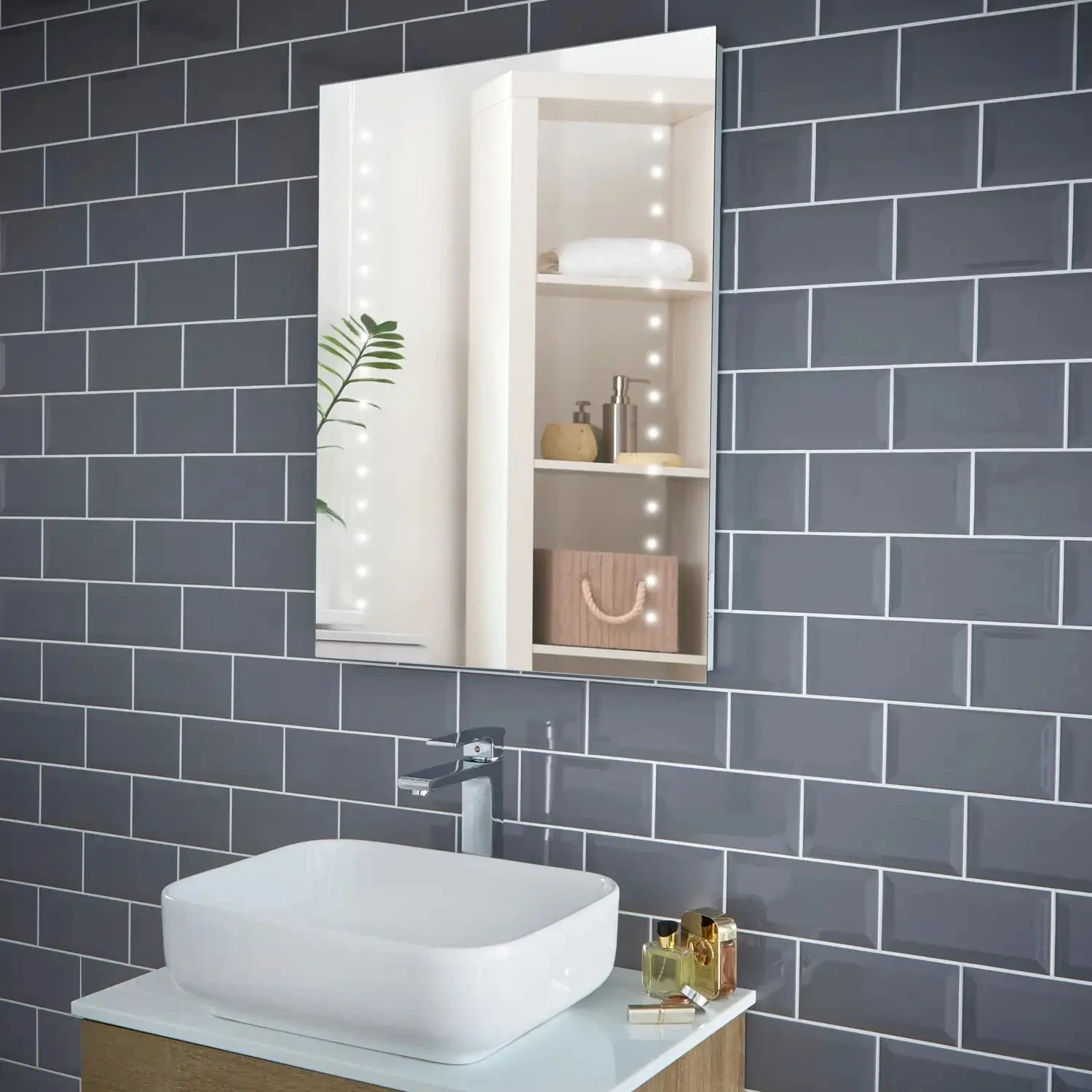 Aurora Bluetooth Audio LED Bathroom Mirror - Image 7
