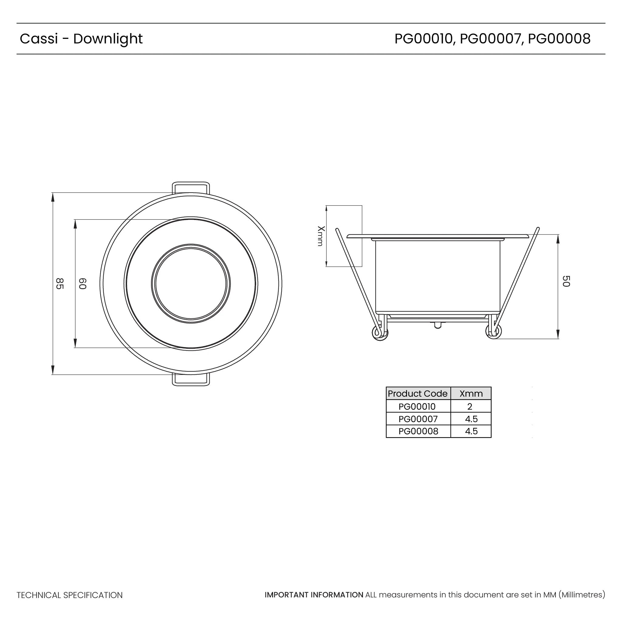 Cassi Fire Rated IP65 Bathroom Downlight - Image 25