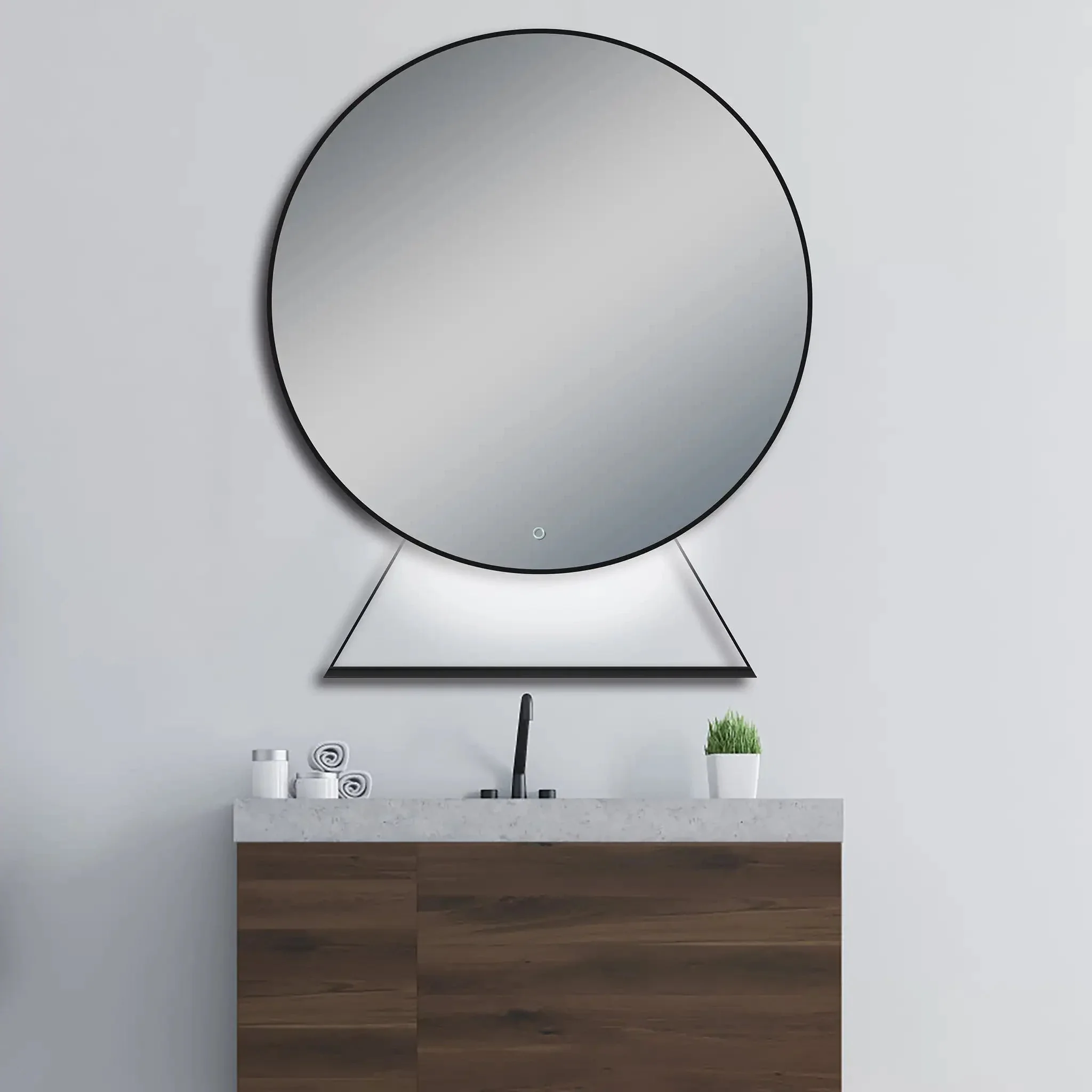 Helsinki Black LED Mirror - Image 6
