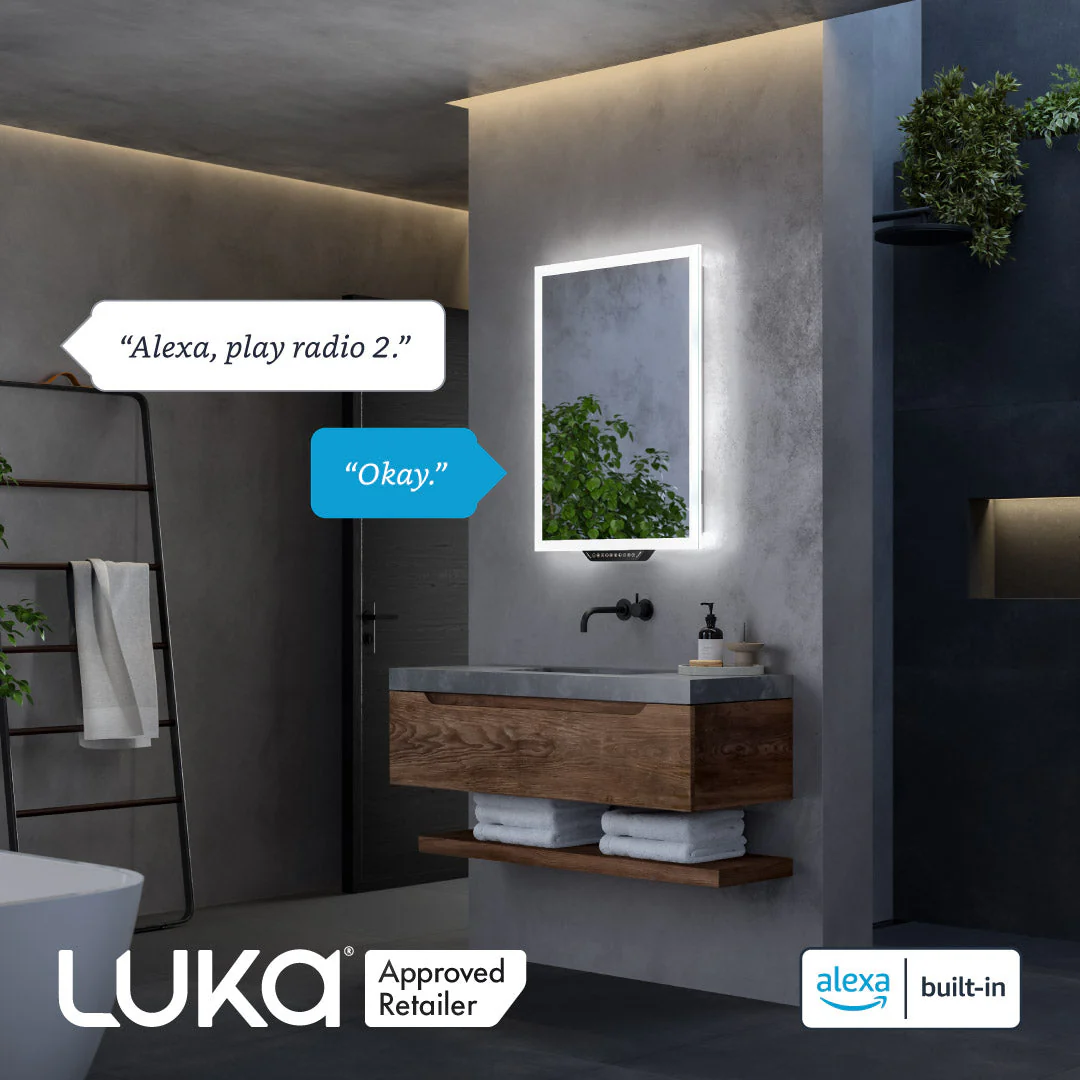 Luka LED Mirror with Alexa Built-in - Image 2
