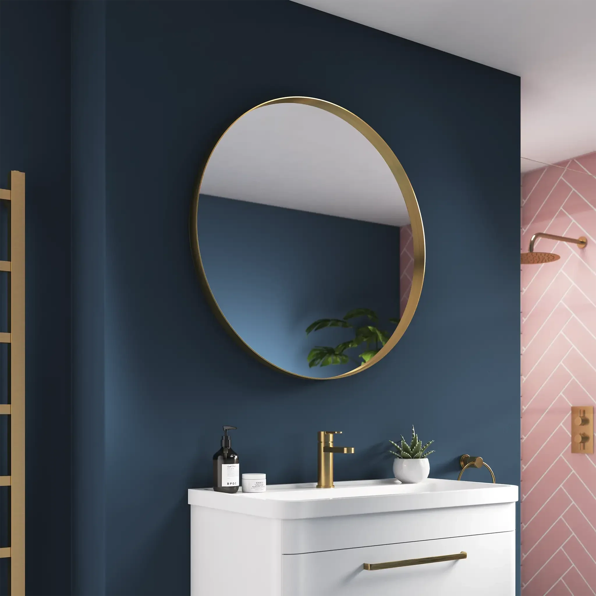 Onyx Round Deep Frame Mirror - Image 5