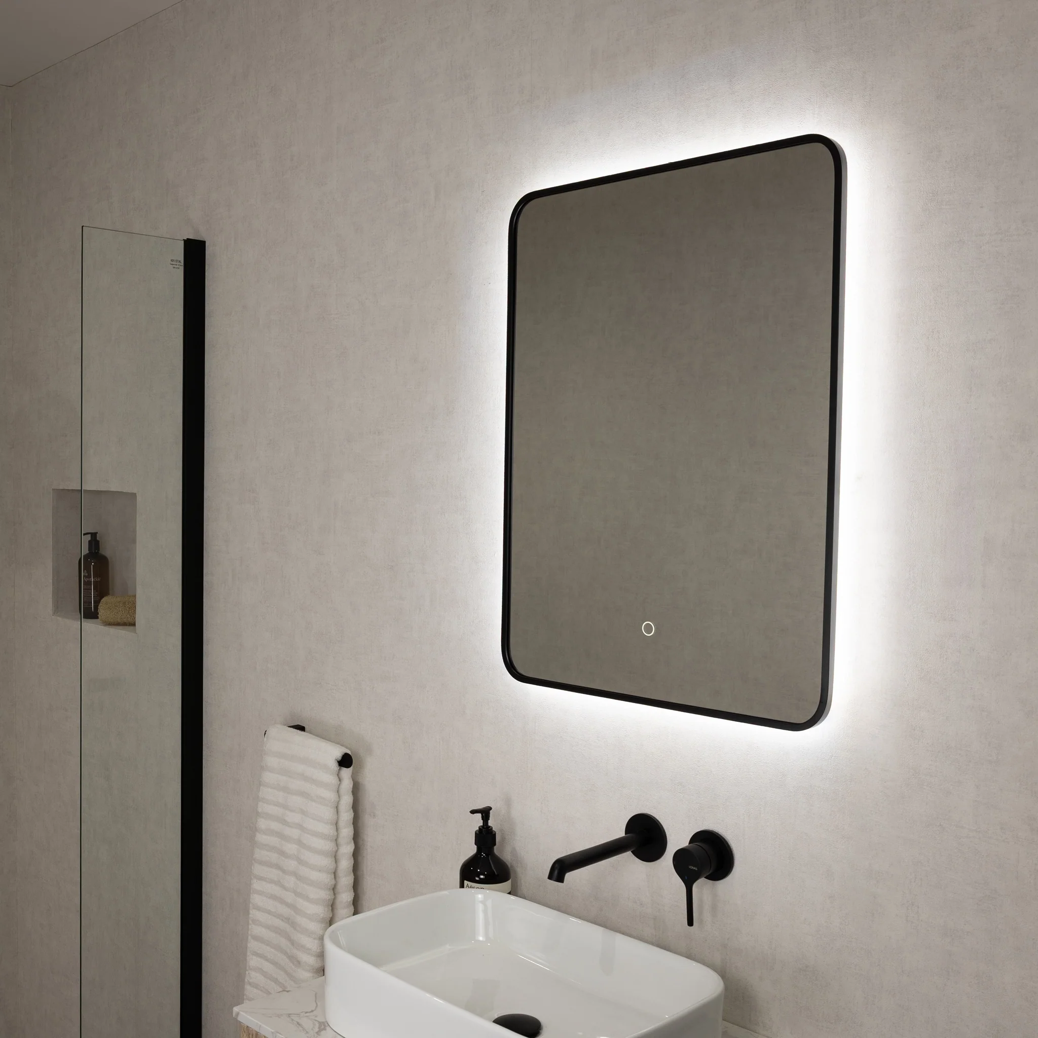 Oslo Curve LED Bathroom Mirror - Image 5