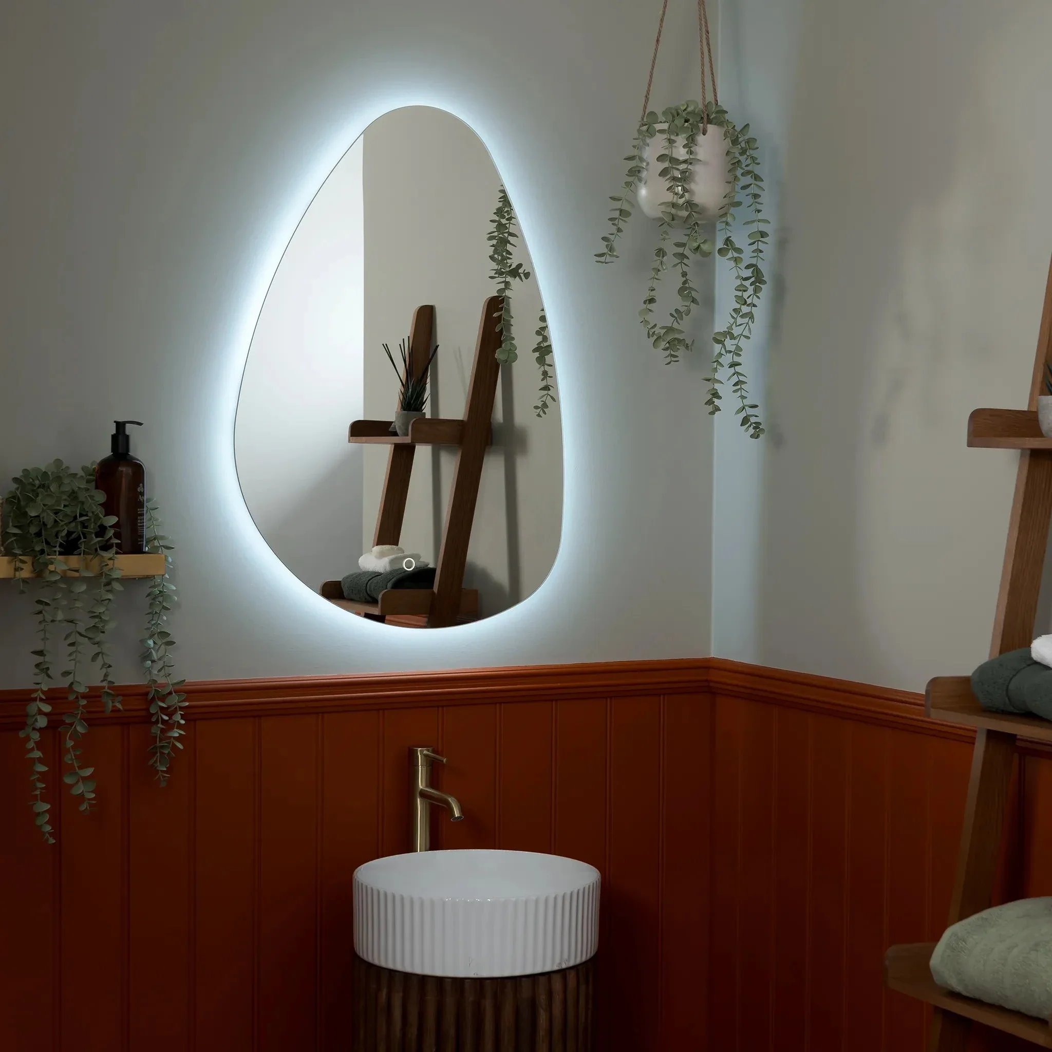 Savannah Pebble Backlit LED Bathroom Mirror - Image 7