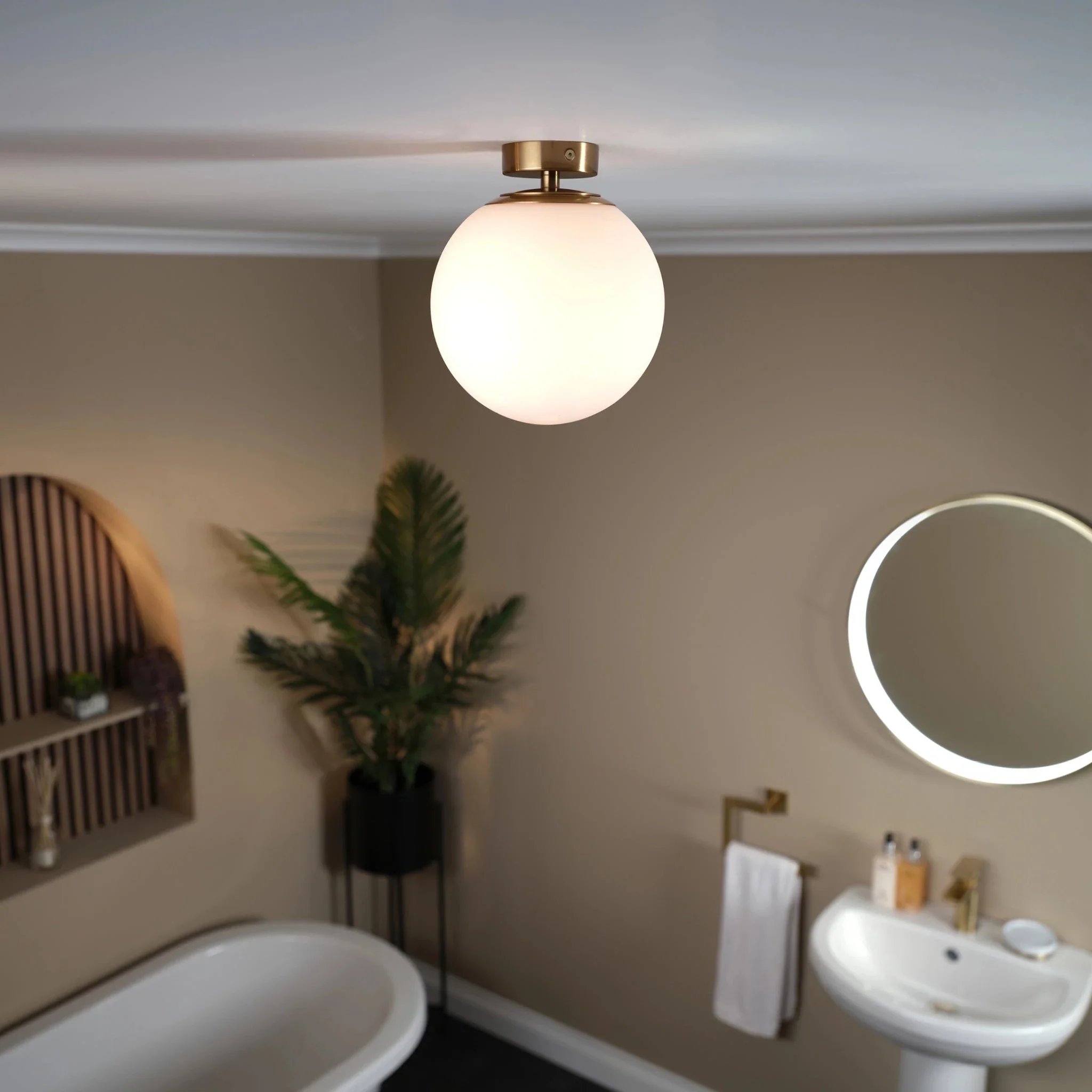 Solara Single Globe Ceiling Light - Image 7