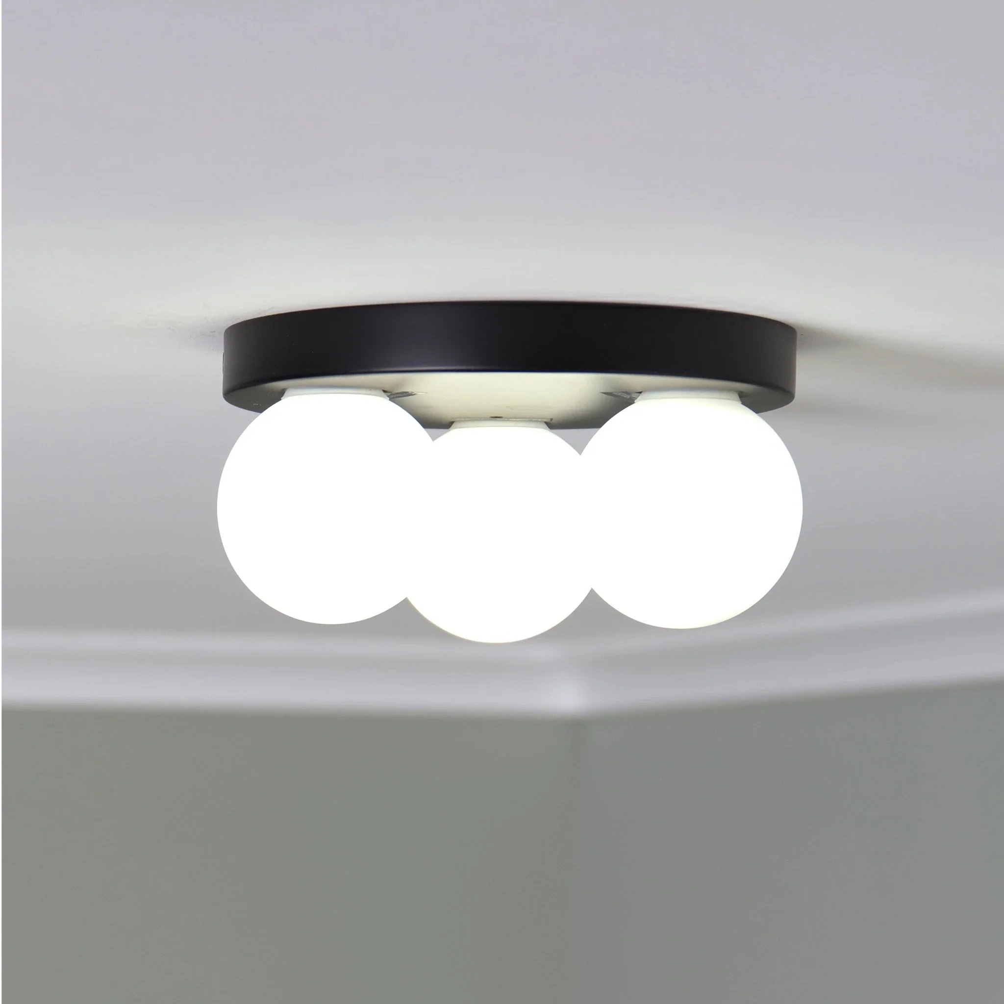 Solara 3 Plate Globe Ceiling Light - Image 6